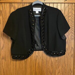 Jessica Howard Cap Sleeve Short Jacket 16W